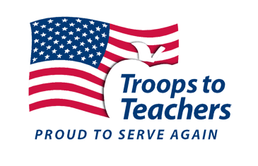 Troops to teachers logo