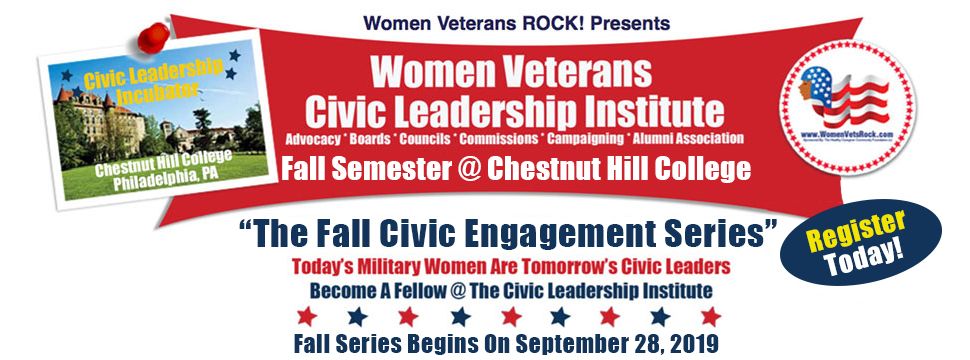 Women Veterans Fall Civic Leadership Institute 2019