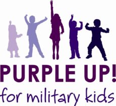 Month of the Military Child Purple Up Kids