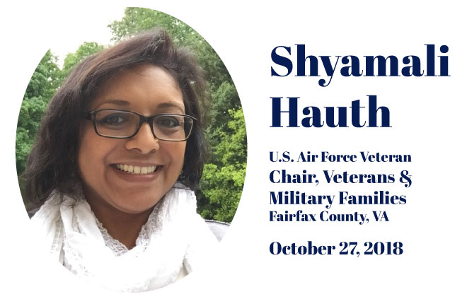 Shyamali Hauth At Women Veterans Civic Leadership Institute 2018