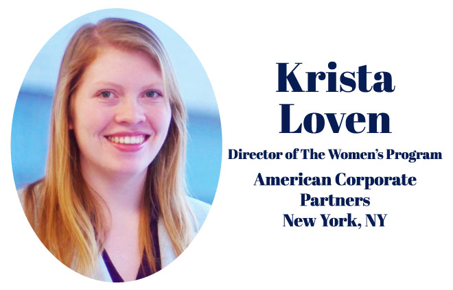 Krista Loven, Director of the Women's Program, American Corporate Partners, New York, NY