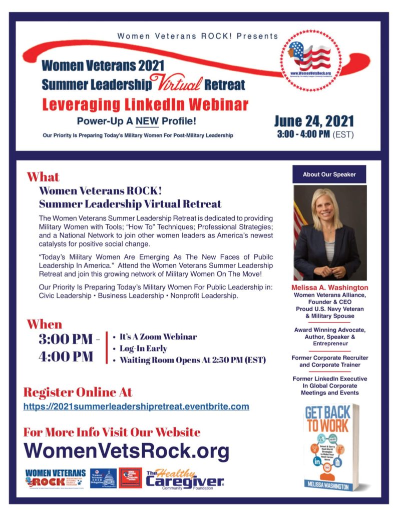 Women Veterans ROCK Summer Leadership Retreat 2021